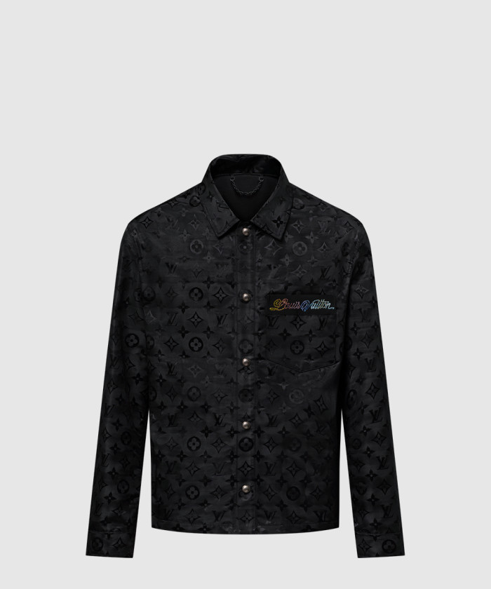 레플리카|이미테이션 louis-vuitton-루이비통모노그램-무아레-자카드-실크-오버셔츠-1agtgo