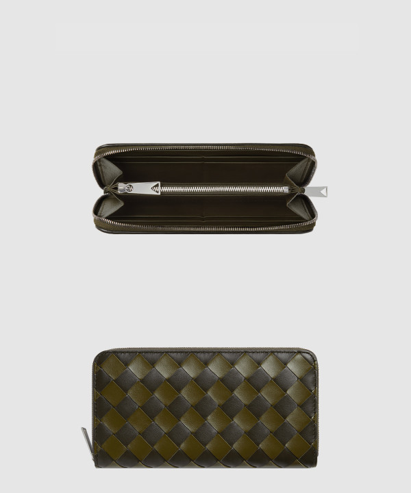 [BOTTEGA-보테가베네타]인트레치아토 지퍼 어라운드 지갑 749427