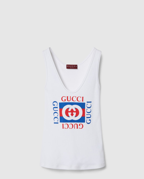 [GUCCI-구찌]프린트 골지 코튼 조끼 790344