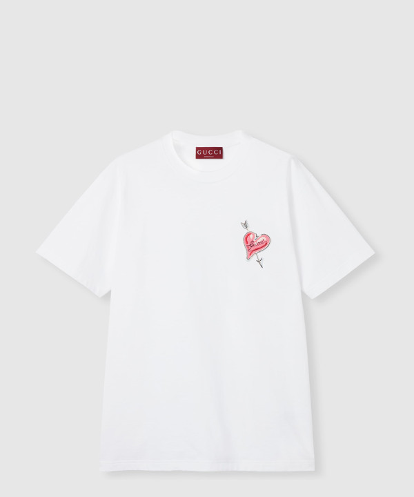 [GUCCI-구찌]패치 코튼 저지 티셔츠 ‎838141