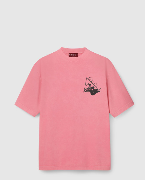 [GUCCI-구찌]프린트 코튼 저지 티셔츠 798115
