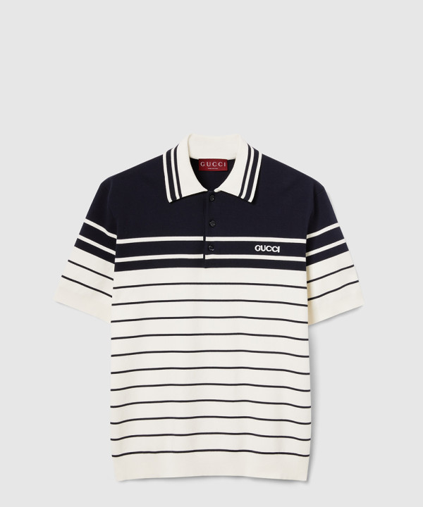 [GUCCI-구찌]자수 코튼 폴로 셔츠 811409
