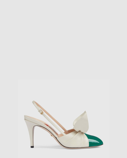 [GUCCI-구찌]레이스업 미드힐 펌프스 722966