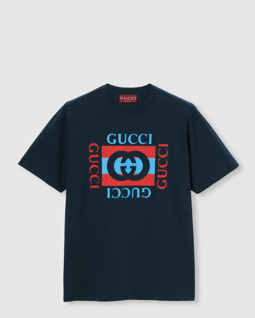 [GUCCI-구찌]프린트 코튼 저지 티셔츠 796395