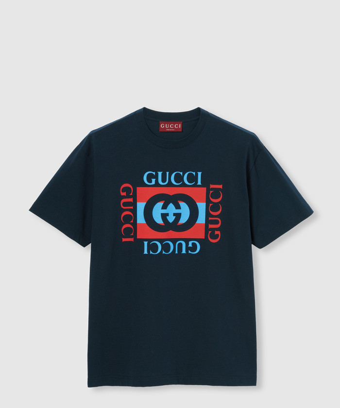 레플리카|이미테이션 gucci-구찌프린트-코튼-저지-티셔츠-796395-10