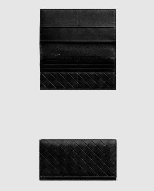 [BOTTEGA-보테가베네타]동전 지갑을 갖춘 인트레치아토 장지갑 814673