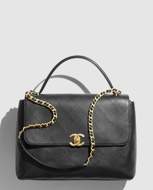 [CHANEL-샤넬]핸들 장식의 맥시 플랩백 AS5543