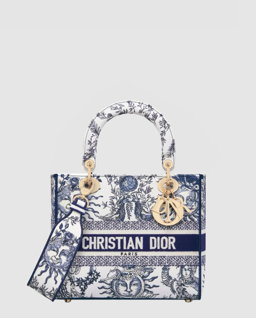 [DIOR-디올]레이디백 램스킨 미듐 M0565