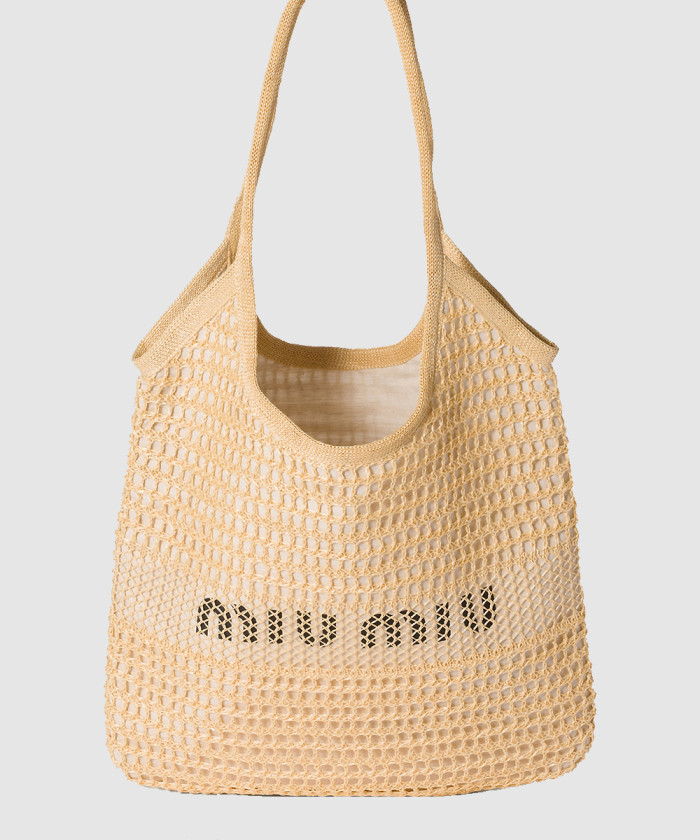 레플리카|이미테이션 miumiu-미우미우내추럴-아이비-라피아-효과-및-린넨-백-5bg231