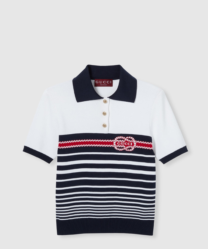 레플리카|이미테이션 gucci-구찌인타르시아-코튼-스티치-폴로-탑-835916