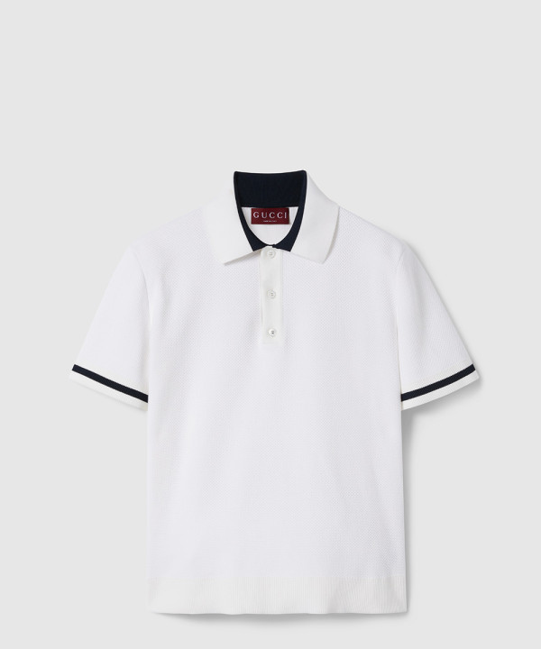 [GUCCI-구찌]인타르시아 코튼 저지 폴로 셔츠 787814