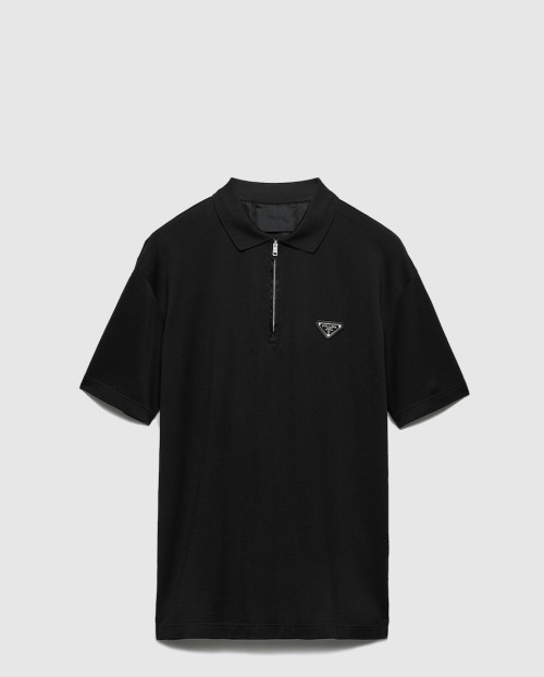 [PRADA-프라다]리나일론 디테일 피케 폴로 셔츠 UJN903