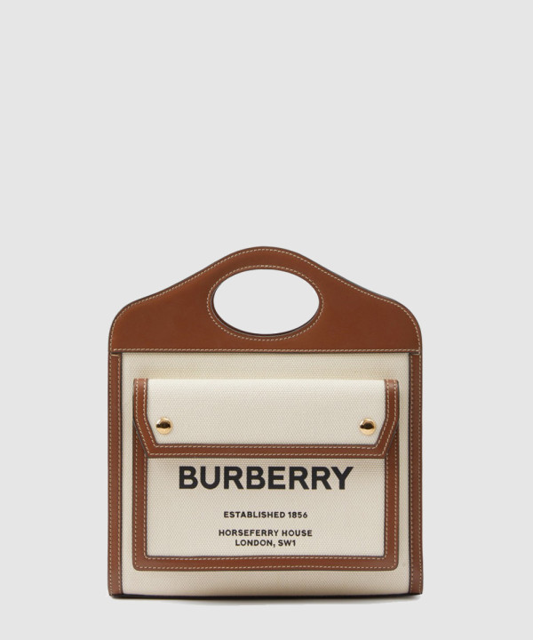 [BURBERRY-버버리]투톤 미니 포켓백 80393611