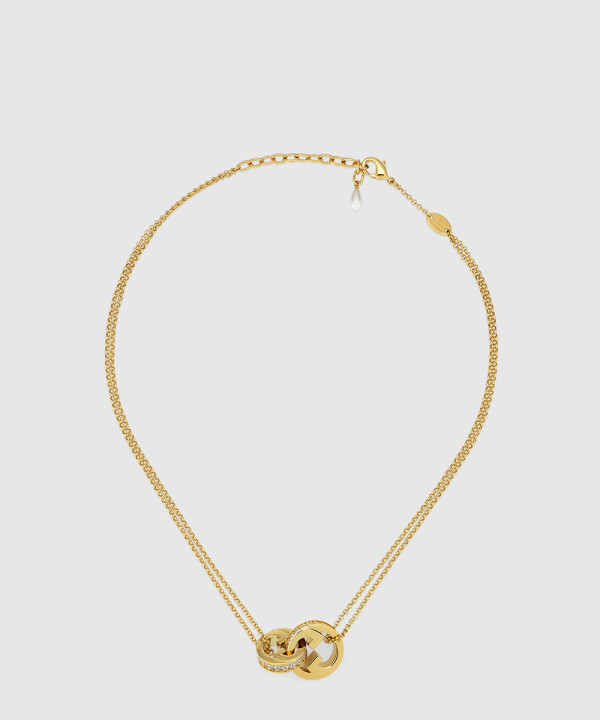 [GUCCI-구찌]블론디 시리즈 더블 체인 목걸이 837327