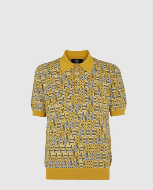 [FENDI-펜디]FF 라비린스 울 폴로 셔츠 FZC349