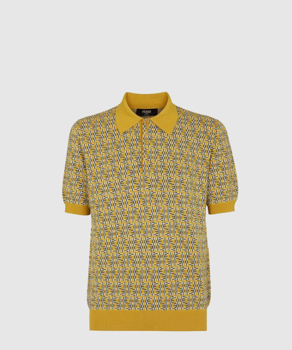 [FENDI-펜디]FF 라비린스 울 폴로 셔츠 FZC349
