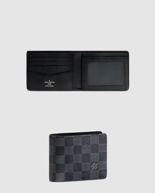 [LOUIS VUITTON-루이비통]슬렌더 아이디 월릿 다미에 그라파이트 캔버스 N64002