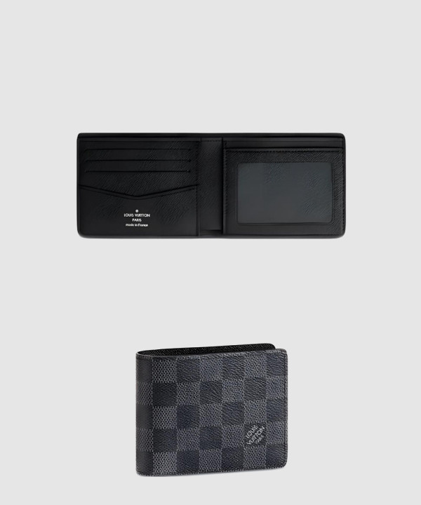 [LOUIS VUITTON-루이비통]슬렌더 아이디 월릿 다미에 그라파이트 캔버스 N64002