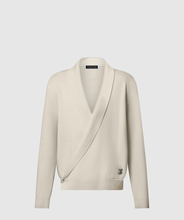 [LOUIS VUITTON-루이비통]숄 칼라 니트 재킷 1AHVNS