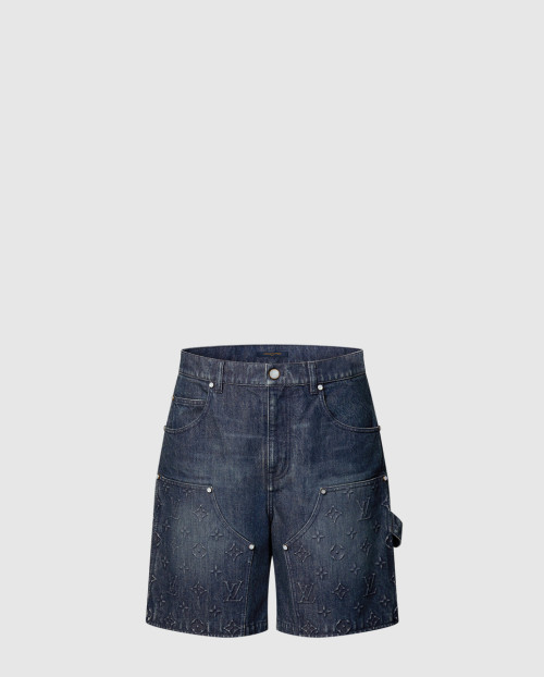 [LOUIS VUITTON-루이비통]데님 워크웨어 쇼츠 1AHUH4