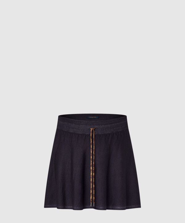 [LOUIS VUITTON-루이비통]드로스트링 니트 미니 스커트 1AGSCW