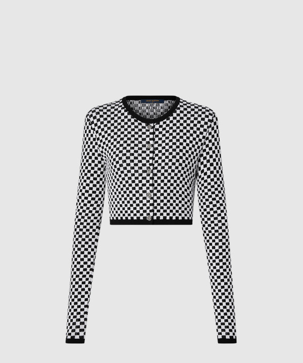 [LOUIS VUITTON-루이비통]미니 다미에 니트 가디건 1AGAKB