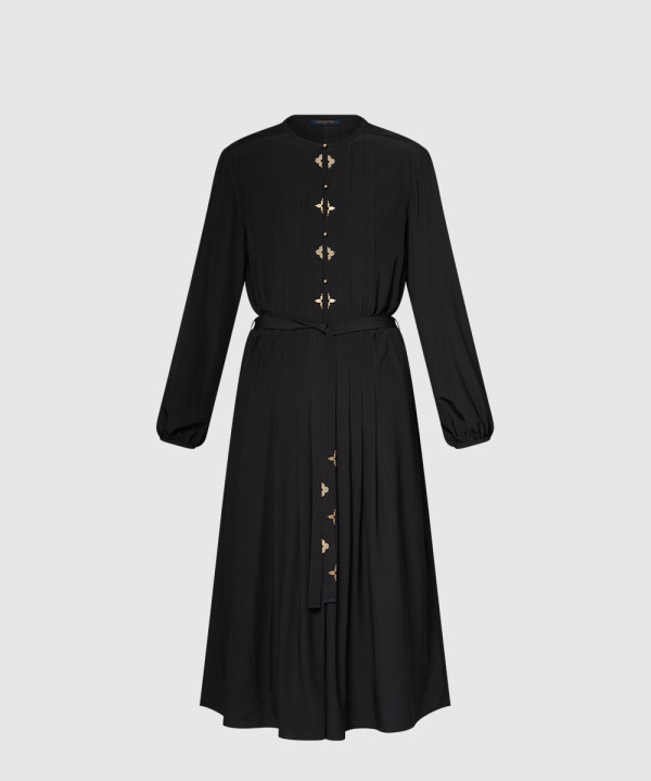 [LOUIS VUITTON-루이비통]모노그램 플라워 플리츠 드레스 1AGOP3