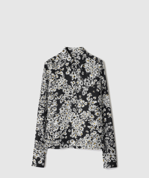 [BURBERRY-버버리]레귤러핏 데이지 실크 셔츠 81050641