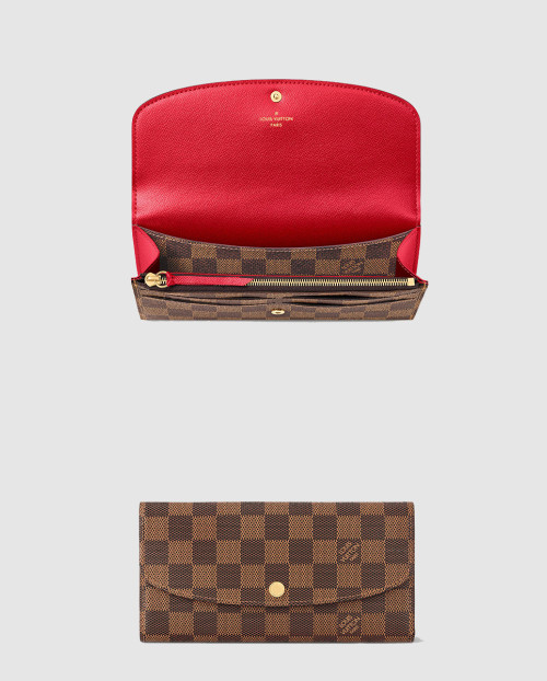 [LOUIS VUITTON-루이비통]에밀리 월릿 다미에 에벤 장지갑 N63544