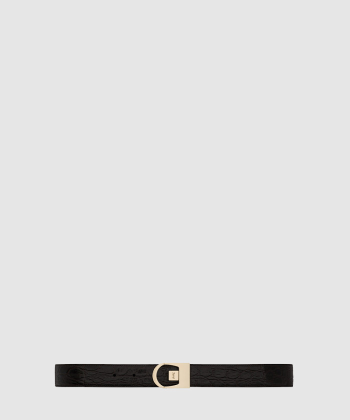 레플리카|이미테이션 saint-laurent-생로랑크로커다일-엠보스드-가죽-소재의-리버서블-벨트-828728