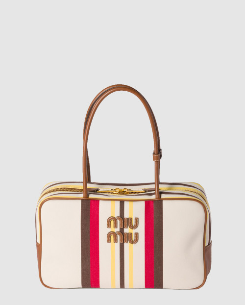 [MIUMIU-미우미우]캔버스 및 가죽 보백 5BB163