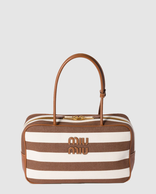 [MIUMIU-미우미우]캔버스 및 가죽 보백 5BB163