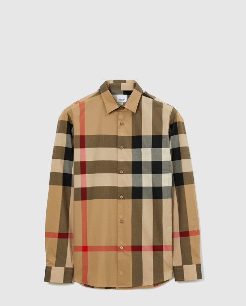 [BURBERRY-버버리]체크 코튼 셔츠 80714451