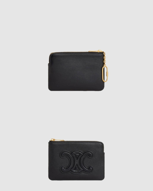 [CELINE-셀린느]트리오페 지퍼 카드 코인 지갑 10C663
