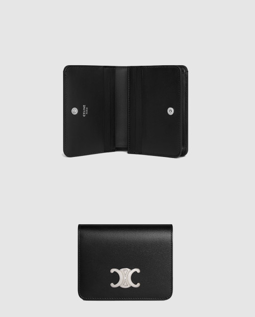 [CELINE-셀린느]트리옹프 컴팩트 지갑 샤이니 카프스킨 10K623