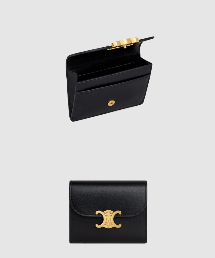 레플리카|이미테이션 celine-셀린느트리옹프-플랩-카드-지갑-샤이니-카프스킨-10i583