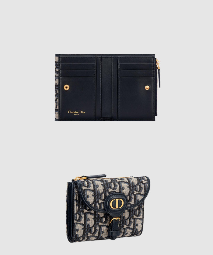 레플리카|이미테이션 dior-디올플랩-더블-할인-트윌-자카드-더블-가죽-지갑