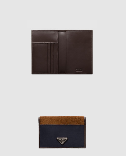 [PRADA-프라다]리나일론 및 가죽 여권 지갑 2MV017