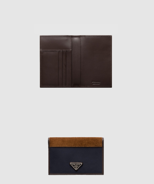 [PRADA-프라다]리나일론 및 가죽 여권 지갑 2MV017