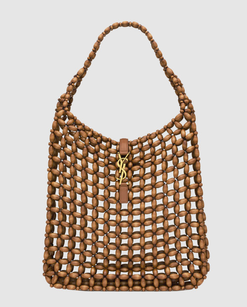 [SAINT LAURENT-생로랑]우드 비즈 소재의 le 5 à 7 라지백 823807