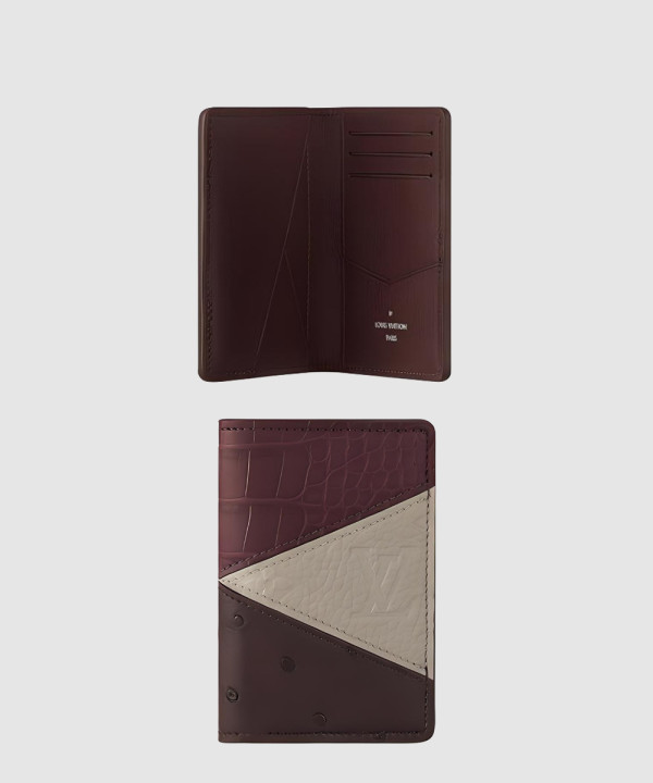 [LOUIS VUITTON-루이비통]악어 가죽 및 낙타 가죽 지갑 M84690