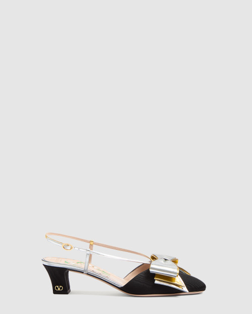 [VALENTINO-발렌티노]자카드 원단 하이힐