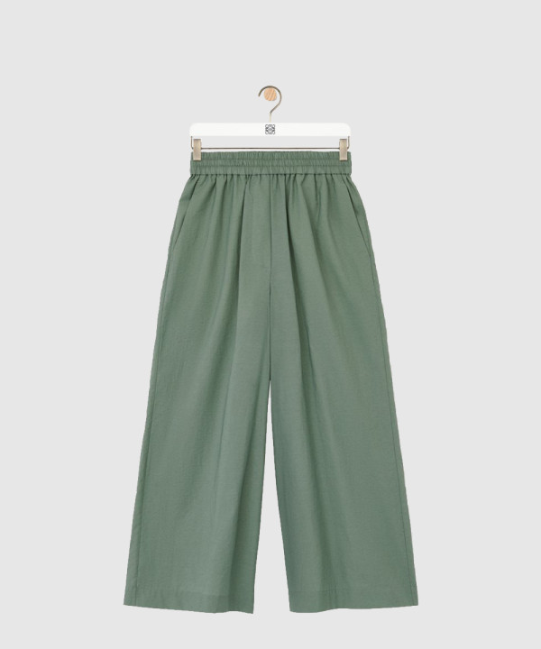 [LOEWE-로에베]크롭 트라우저 코튼 혼방