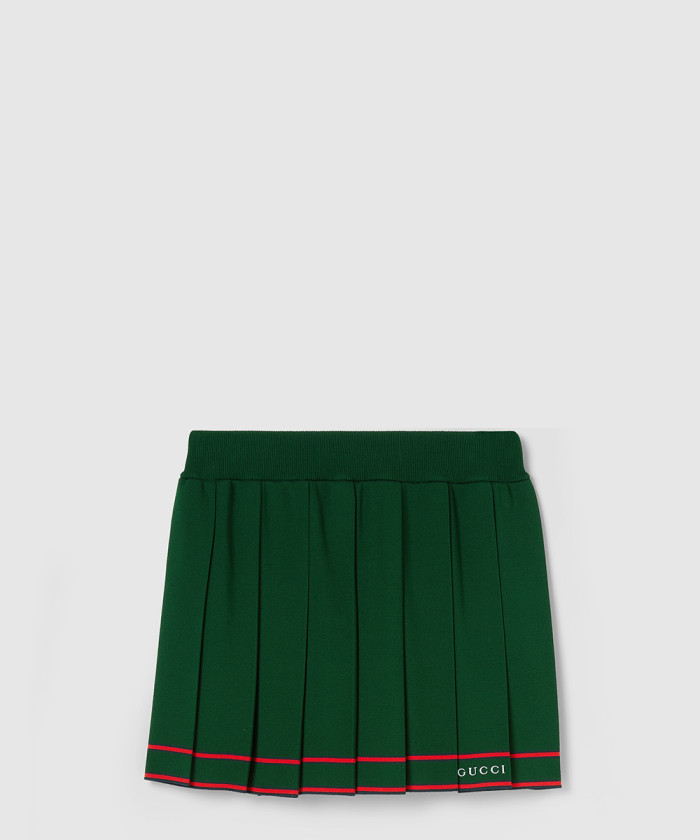 레플리카|이미테이션 gucci-구찌스트라이프-트리밍-플리츠-스커트-691712-1