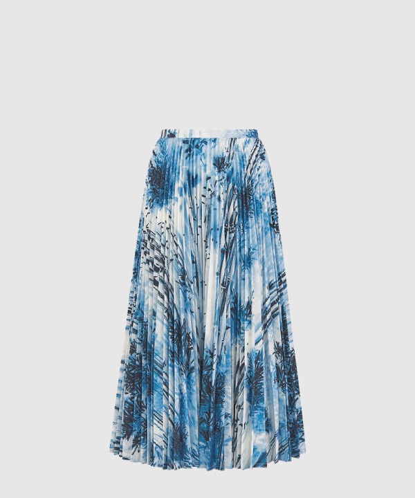 [DIOR-디올]미디 플리츠 스커트 542J0