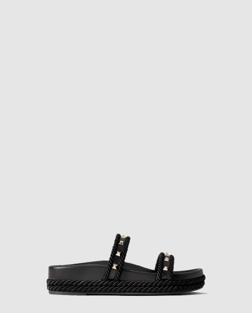 [VALENTINO-발렌티노]전기 징 마끈 꼬임 샌들