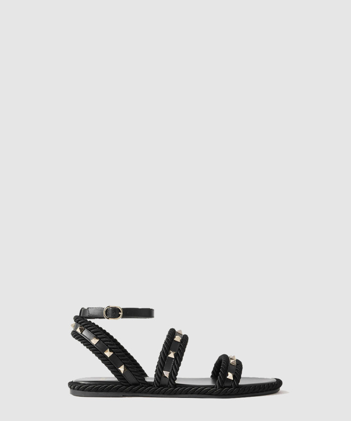 레플리카|이미테이션 valentino-발렌티노트리밍-스터드-가죽-샌들