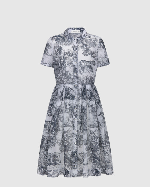 [DIOR-디올]미디 셔츠 드레스 221R8