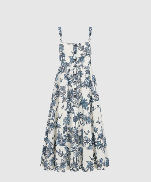 [DIOR-디올]Dioriviera 플레어 미디 드레스 541D5