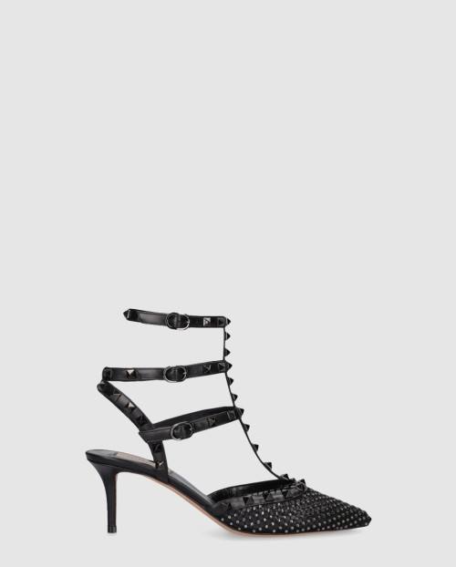 [VALENTINO-발렌티노]락스터드 메시 힐